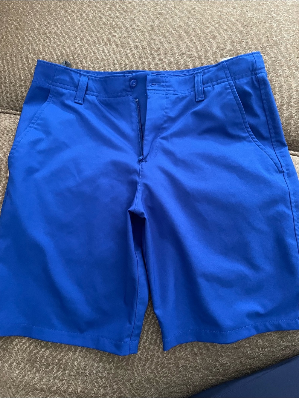 Boys Large Under Armour Blue Performance Golf Shorts